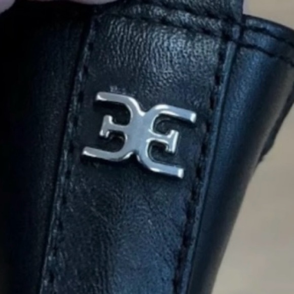 Sam Edelman Daelyn Chelsea Boots Womens 9 Black Leather Chunky Sole - Picture 17 of 17